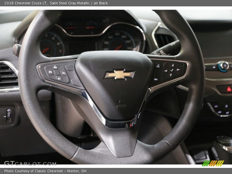 Satin Steel Gray Metallic / Jet Black 2018 Chevrolet Cruze LT