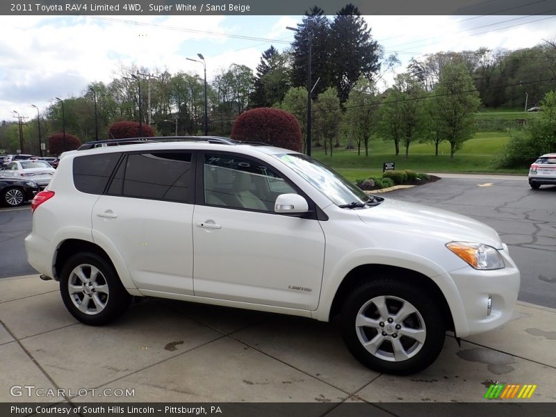 Super White / Sand Beige 2011 Toyota RAV4 Limited 4WD