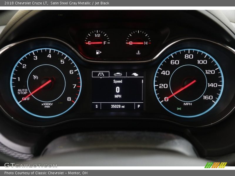 Satin Steel Gray Metallic / Jet Black 2018 Chevrolet Cruze LT