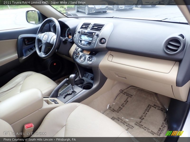 Super White / Sand Beige 2011 Toyota RAV4 Limited 4WD