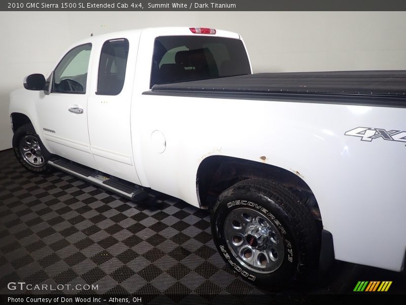 Summit White / Dark Titanium 2010 GMC Sierra 1500 SL Extended Cab 4x4