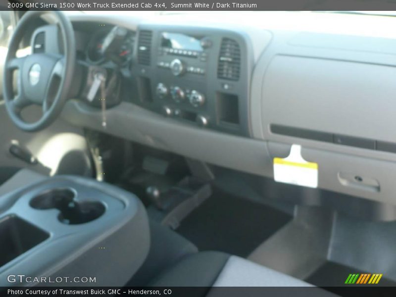 Summit White / Dark Titanium 2009 GMC Sierra 1500 Work Truck Extended Cab 4x4