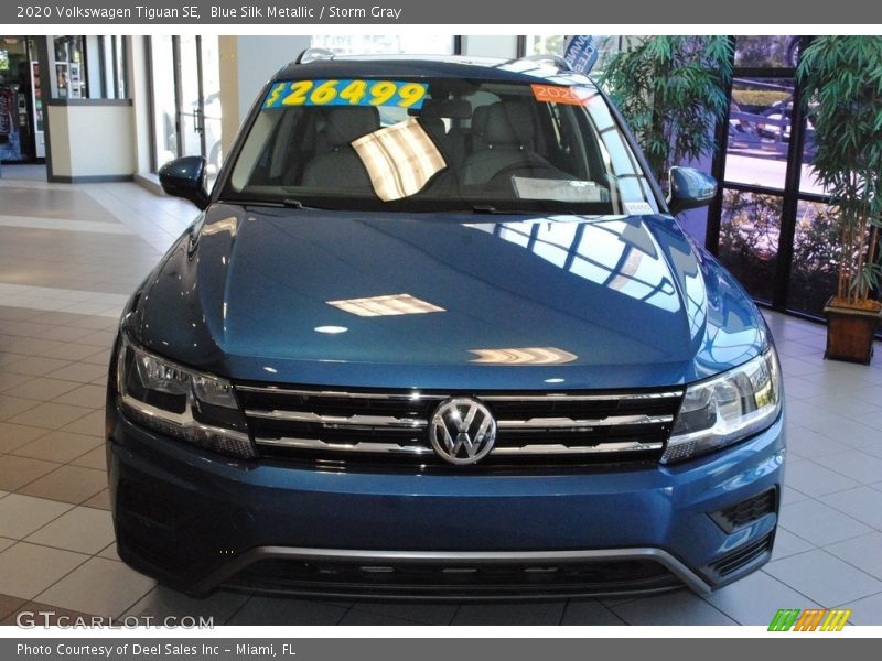 Blue Silk Metallic / Storm Gray 2020 Volkswagen Tiguan SE