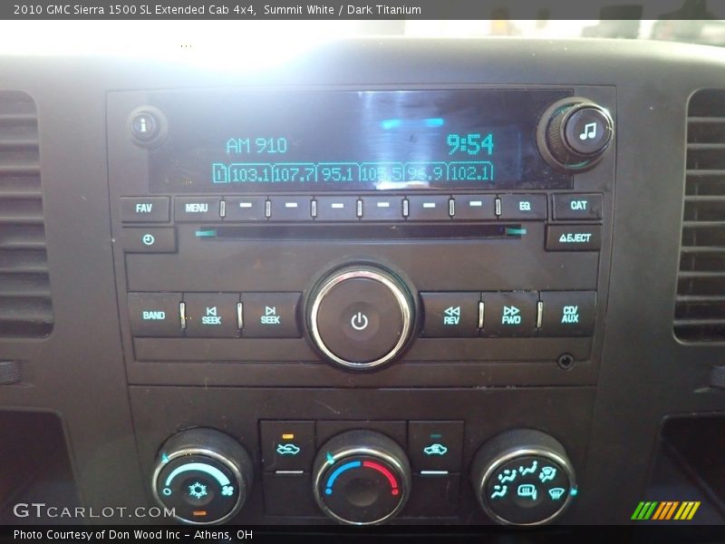 Summit White / Dark Titanium 2010 GMC Sierra 1500 SL Extended Cab 4x4