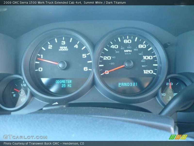 Summit White / Dark Titanium 2009 GMC Sierra 1500 Work Truck Extended Cab 4x4