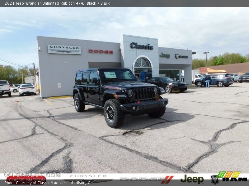 Black / Black 2021 Jeep Wrangler Unlimited Rubicon 4x4