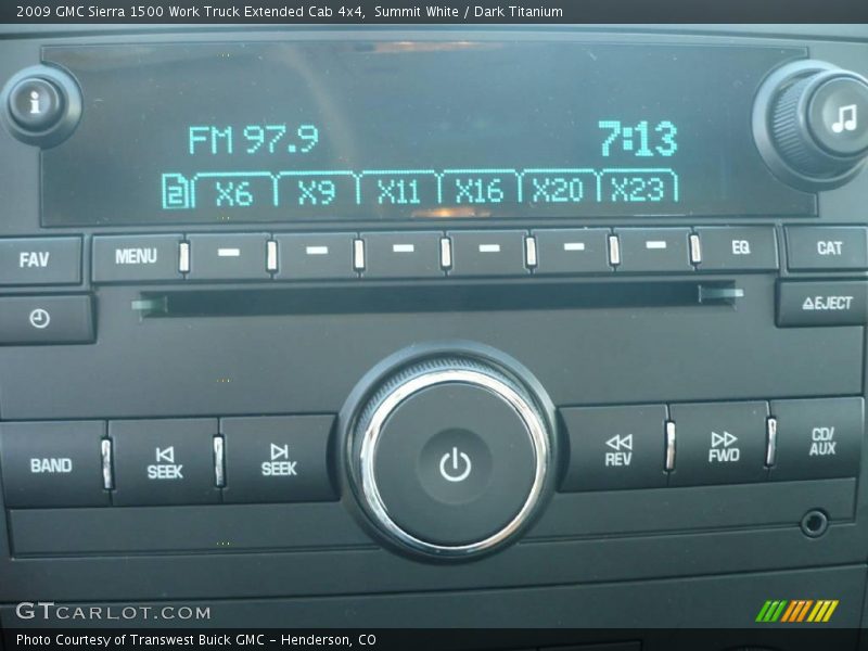 Summit White / Dark Titanium 2009 GMC Sierra 1500 Work Truck Extended Cab 4x4