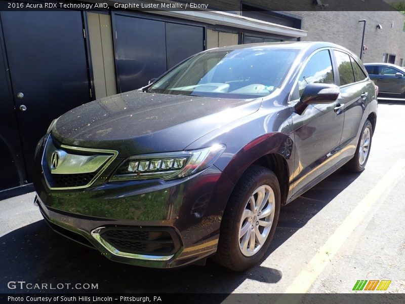 Graphite Luster Metallic / Ebony 2016 Acura RDX Technology AWD