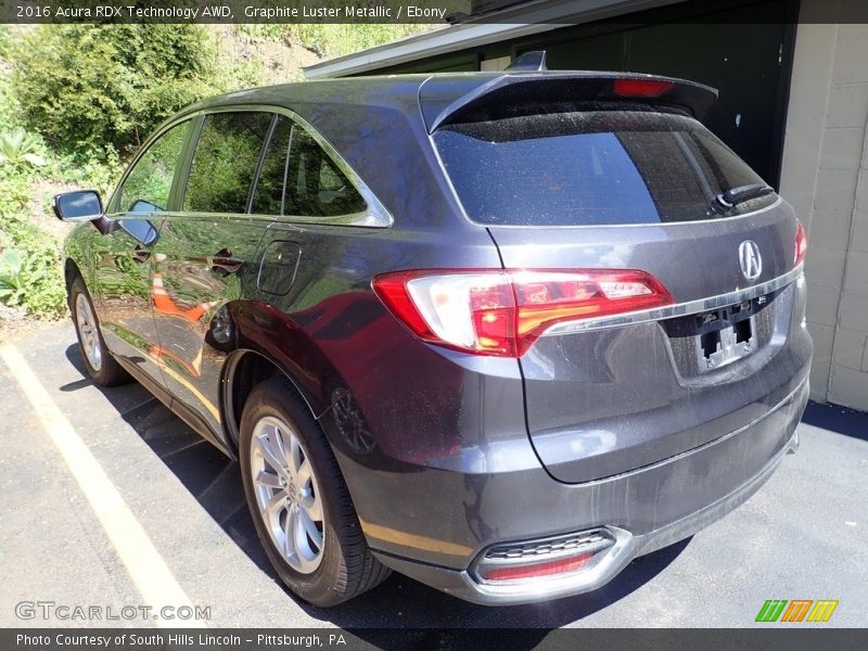 Graphite Luster Metallic / Ebony 2016 Acura RDX Technology AWD