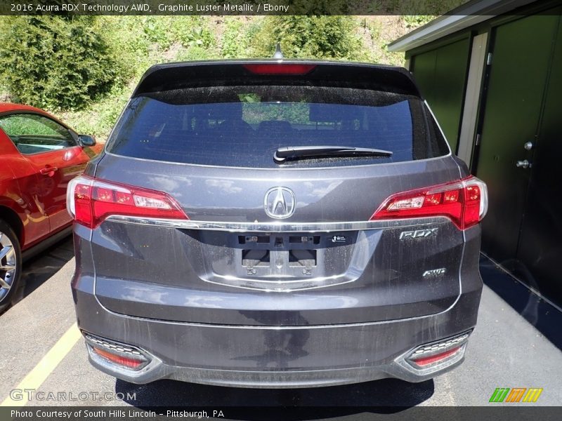 Graphite Luster Metallic / Ebony 2016 Acura RDX Technology AWD