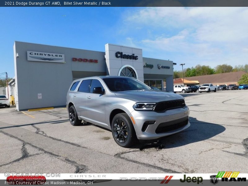 Billet Silver Metallic / Black 2021 Dodge Durango GT AWD