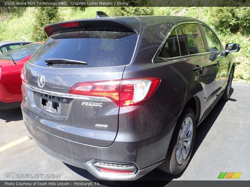 Graphite Luster Metallic / Ebony 2016 Acura RDX Technology AWD