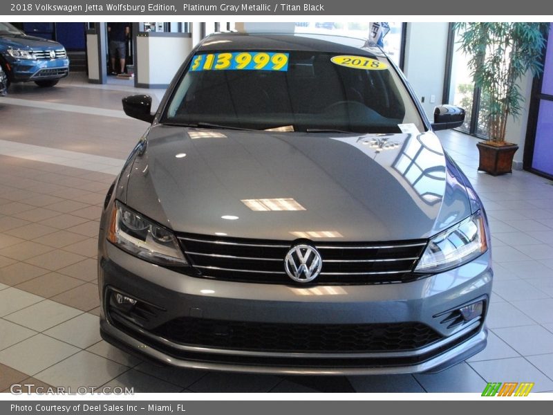 Platinum Gray Metallic / Titan Black 2018 Volkswagen Jetta Wolfsburg Edition