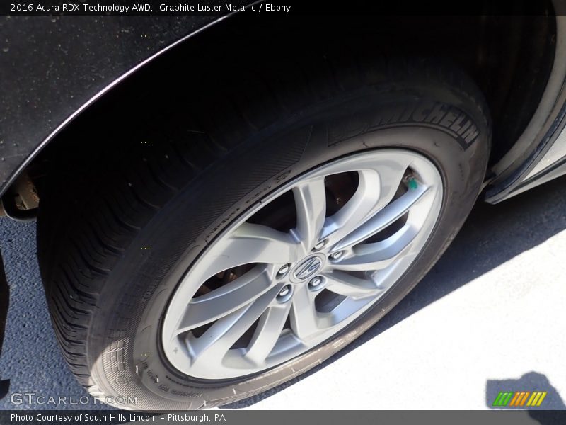 Graphite Luster Metallic / Ebony 2016 Acura RDX Technology AWD