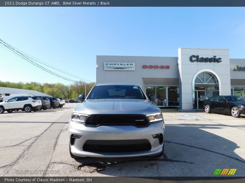 Billet Silver Metallic / Black 2021 Dodge Durango GT AWD