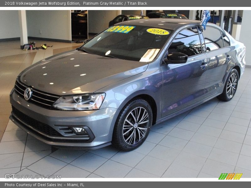 Platinum Gray Metallic / Titan Black 2018 Volkswagen Jetta Wolfsburg Edition