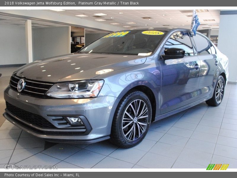 Platinum Gray Metallic / Titan Black 2018 Volkswagen Jetta Wolfsburg Edition