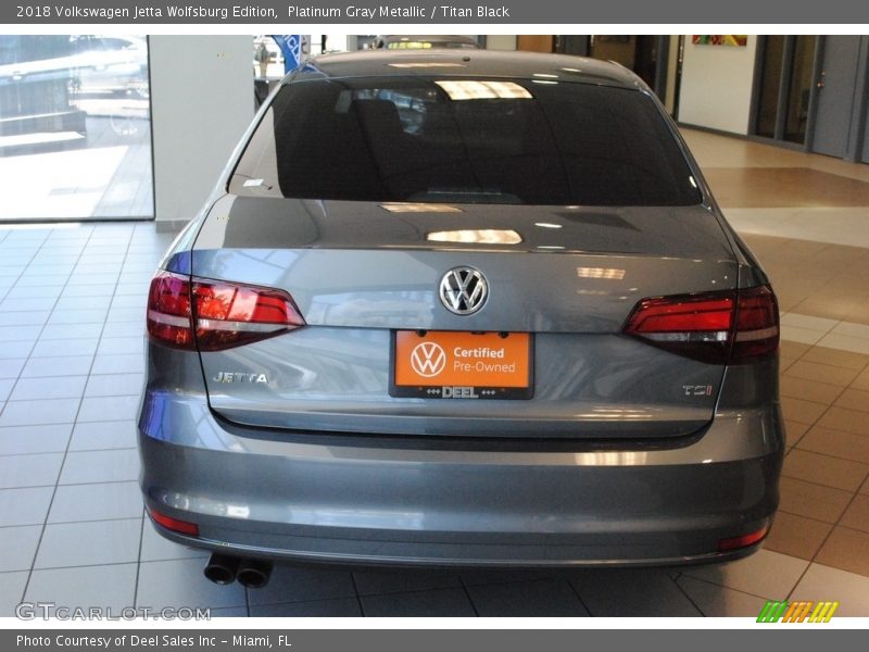 Platinum Gray Metallic / Titan Black 2018 Volkswagen Jetta Wolfsburg Edition