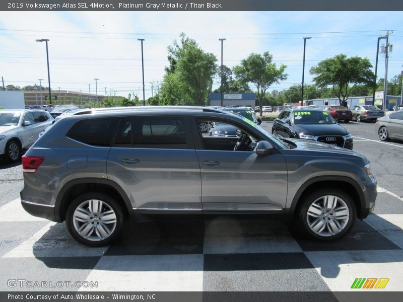 Platinum Gray Metallic / Titan Black 2019 Volkswagen Atlas SEL 4Motion