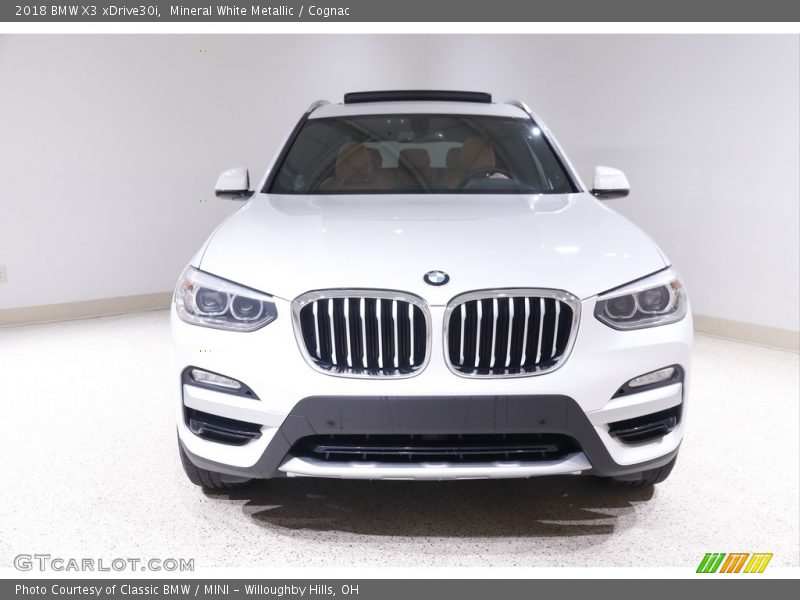 Mineral White Metallic / Cognac 2018 BMW X3 xDrive30i