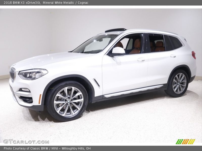 Mineral White Metallic / Cognac 2018 BMW X3 xDrive30i