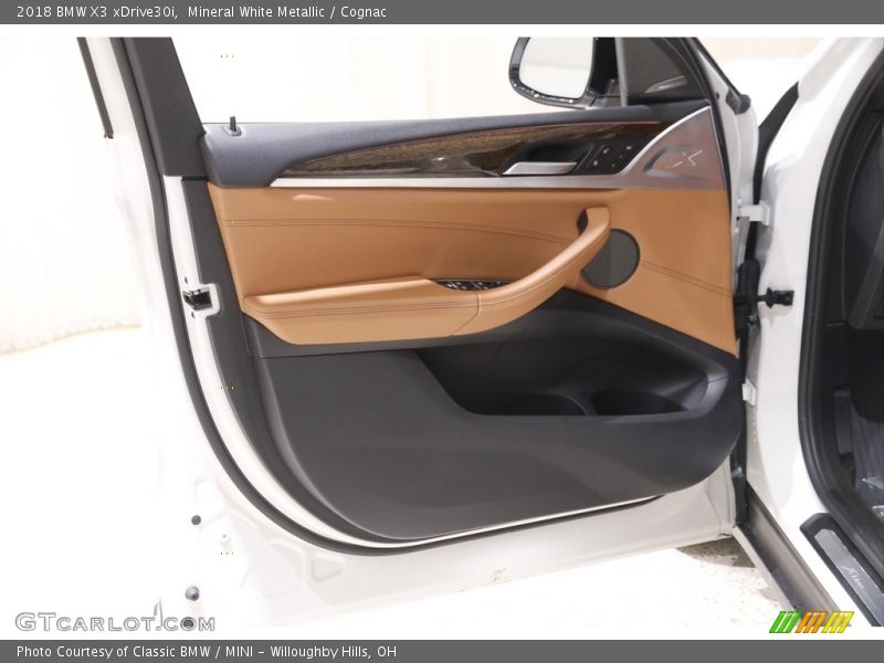 Mineral White Metallic / Cognac 2018 BMW X3 xDrive30i