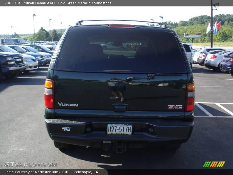 Polo Green Metallic / Sandstone 2003 GMC Yukon Denali AWD