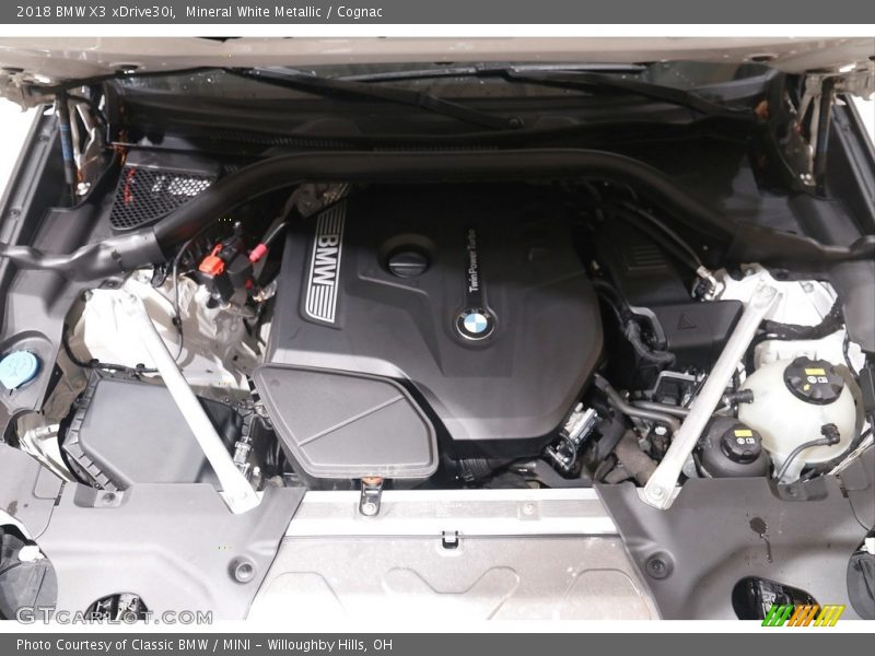 Mineral White Metallic / Cognac 2018 BMW X3 xDrive30i