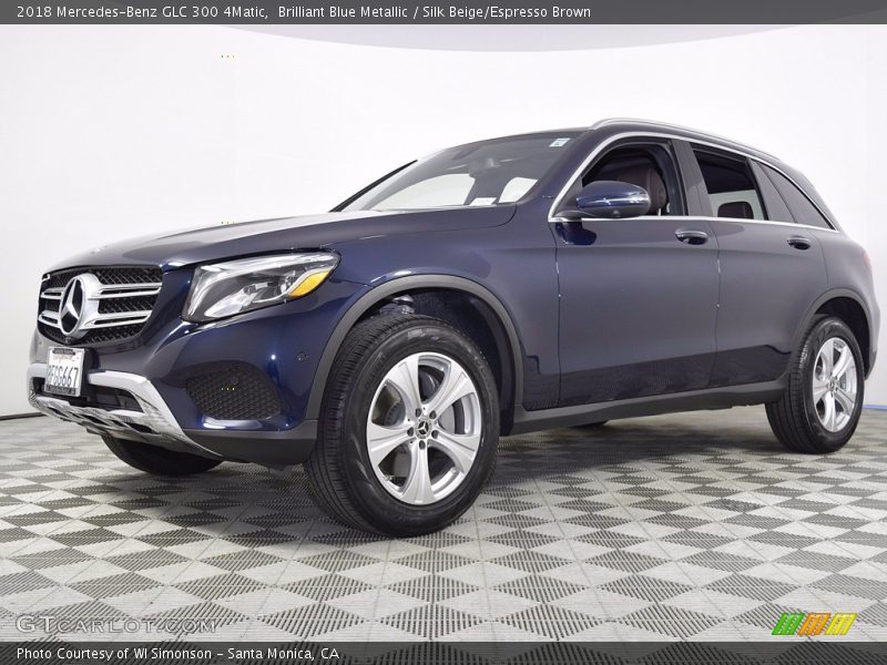 Brilliant Blue Metallic / Silk Beige/Espresso Brown 2018 Mercedes-Benz GLC 300 4Matic