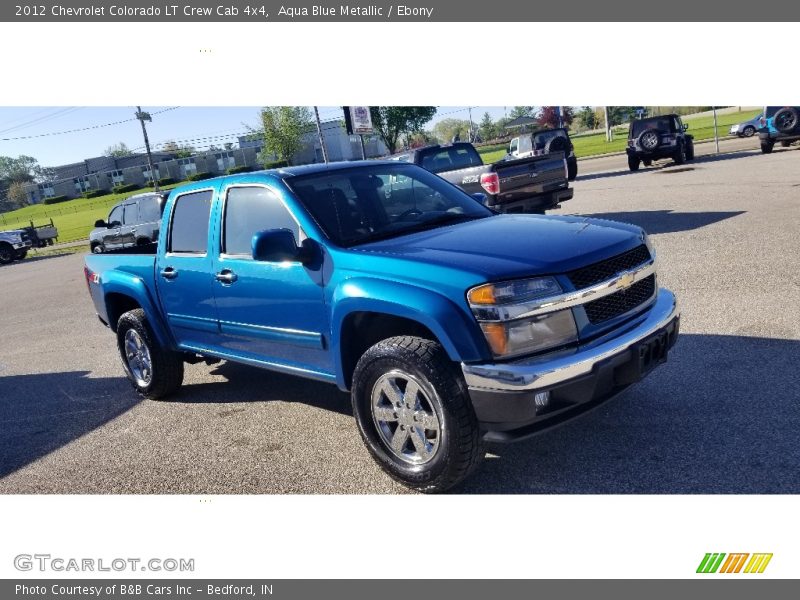 Aqua Blue Metallic / Ebony 2012 Chevrolet Colorado LT Crew Cab 4x4