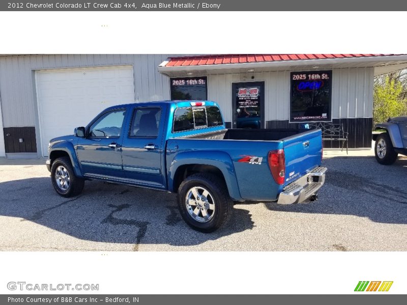 Aqua Blue Metallic / Ebony 2012 Chevrolet Colorado LT Crew Cab 4x4