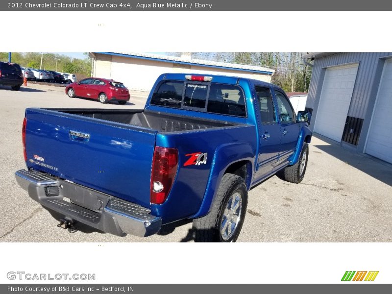 Aqua Blue Metallic / Ebony 2012 Chevrolet Colorado LT Crew Cab 4x4