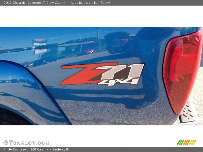 Aqua Blue Metallic / Ebony 2012 Chevrolet Colorado LT Crew Cab 4x4