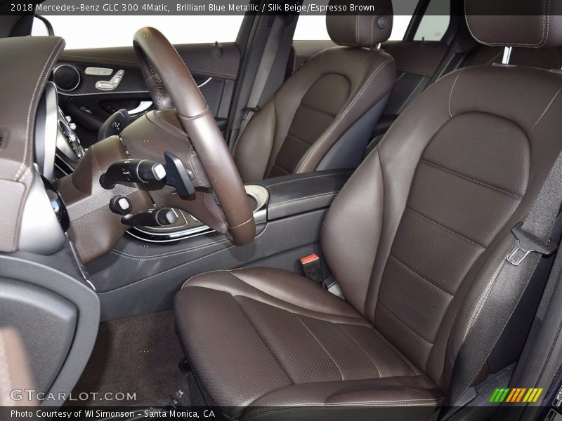 Brilliant Blue Metallic / Silk Beige/Espresso Brown 2018 Mercedes-Benz GLC 300 4Matic
