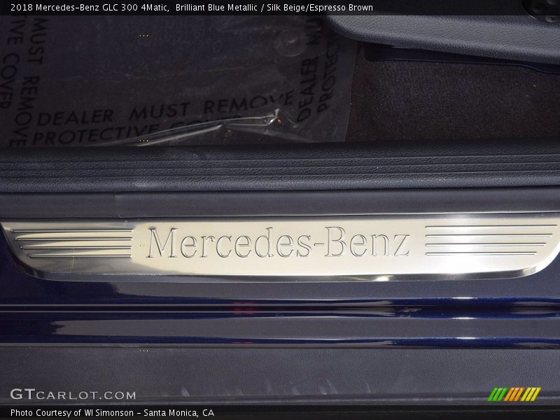 Brilliant Blue Metallic / Silk Beige/Espresso Brown 2018 Mercedes-Benz GLC 300 4Matic