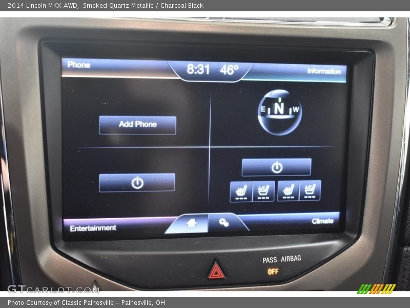 Smoked Quartz Metallic / Charcoal Black 2014 Lincoln MKX AWD