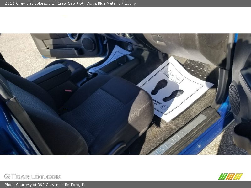 Aqua Blue Metallic / Ebony 2012 Chevrolet Colorado LT Crew Cab 4x4