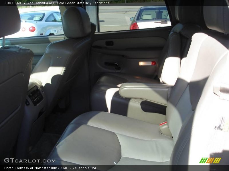 Polo Green Metallic / Sandstone 2003 GMC Yukon Denali AWD