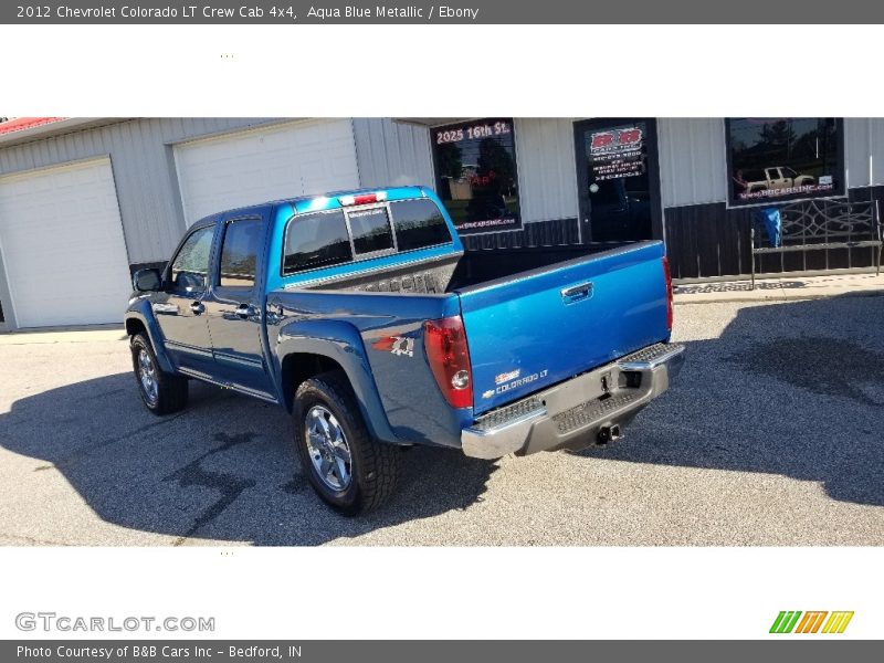 Aqua Blue Metallic / Ebony 2012 Chevrolet Colorado LT Crew Cab 4x4