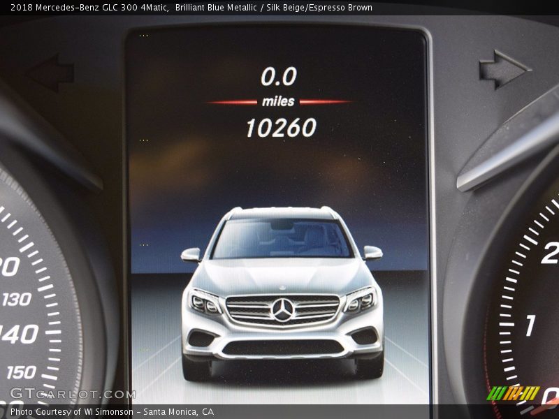 Brilliant Blue Metallic / Silk Beige/Espresso Brown 2018 Mercedes-Benz GLC 300 4Matic