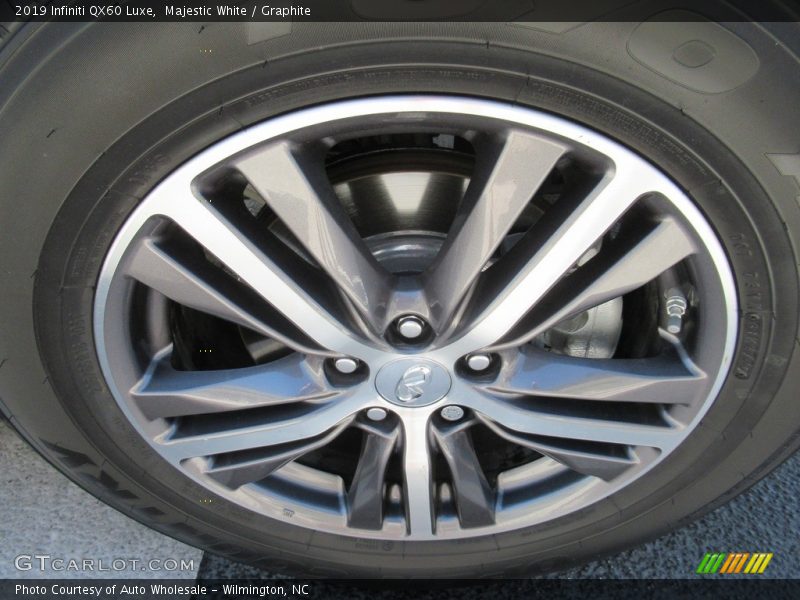 Majestic White / Graphite 2019 Infiniti QX60 Luxe