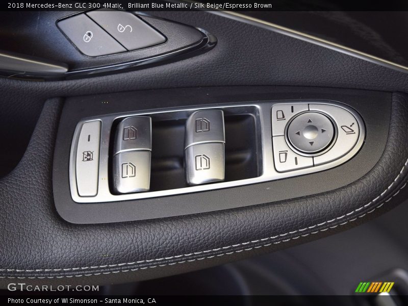 Brilliant Blue Metallic / Silk Beige/Espresso Brown 2018 Mercedes-Benz GLC 300 4Matic