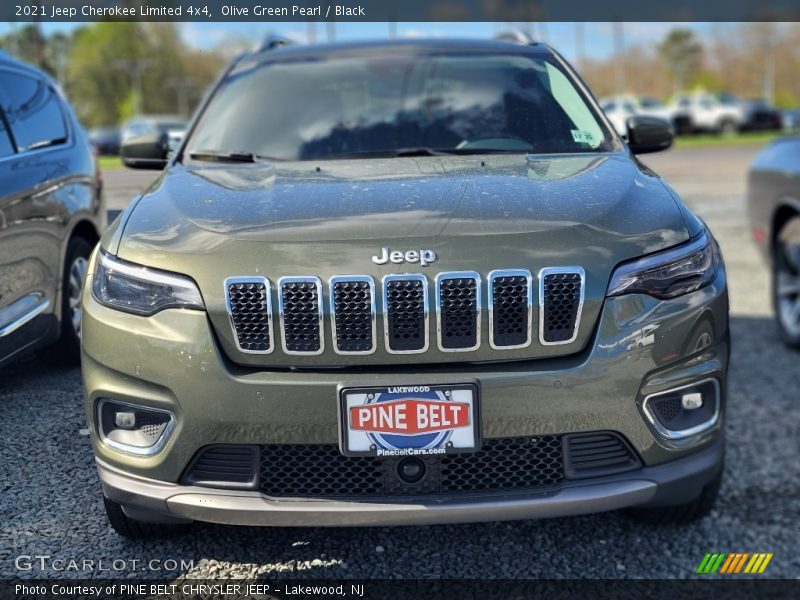 Olive Green Pearl / Black 2021 Jeep Cherokee Limited 4x4