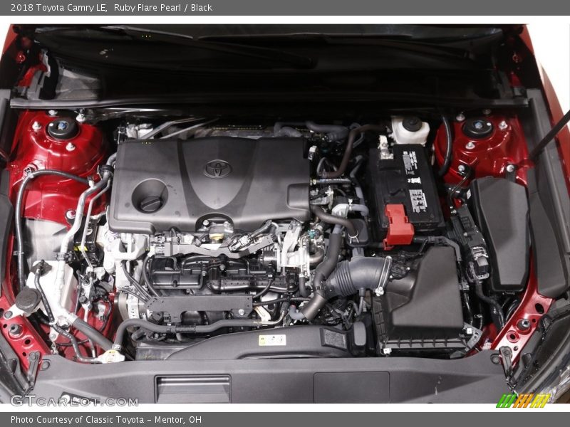 Ruby Flare Pearl / Black 2018 Toyota Camry LE