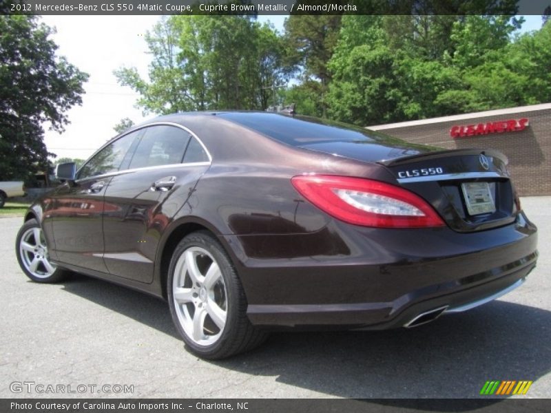 Cuprite Brown Metallic / Almond/Mocha 2012 Mercedes-Benz CLS 550 4Matic Coupe