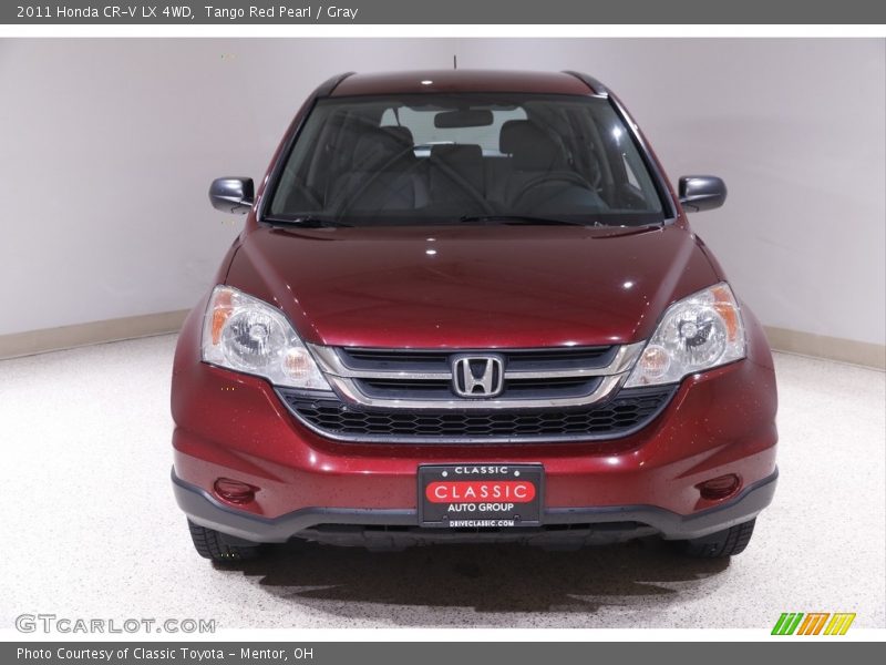 Tango Red Pearl / Gray 2011 Honda CR-V LX 4WD
