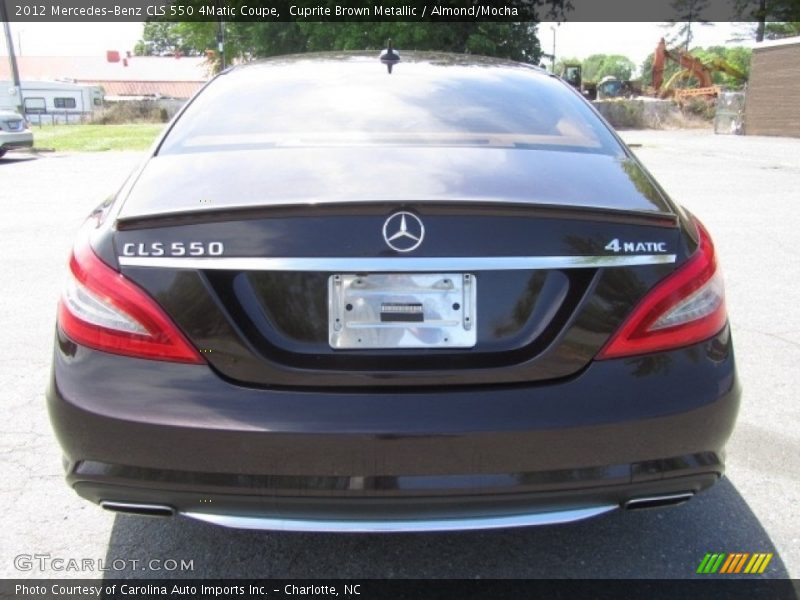 Cuprite Brown Metallic / Almond/Mocha 2012 Mercedes-Benz CLS 550 4Matic Coupe