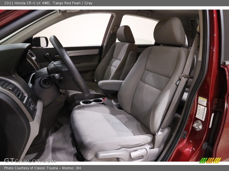 Tango Red Pearl / Gray 2011 Honda CR-V LX 4WD