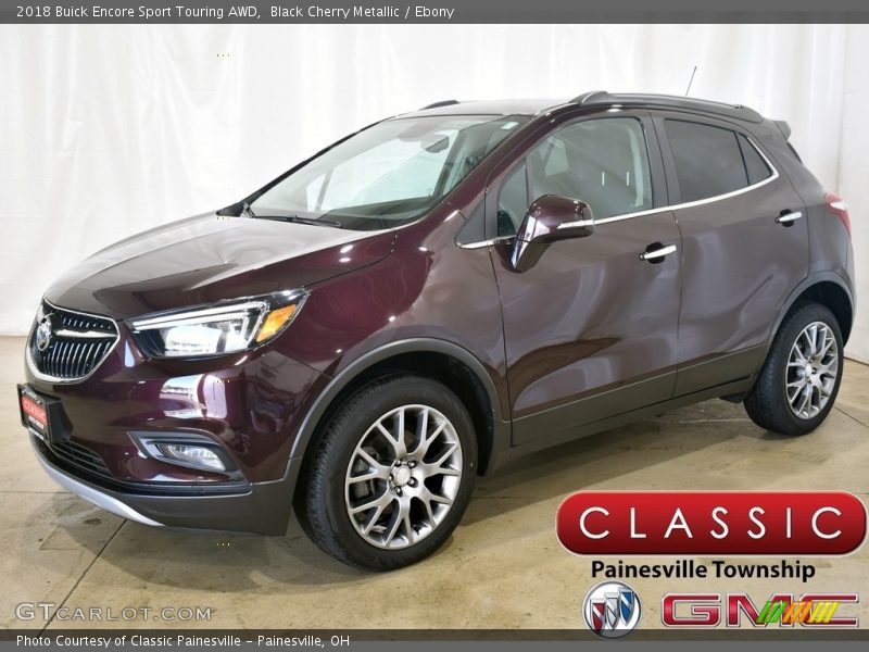 Black Cherry Metallic / Ebony 2018 Buick Encore Sport Touring AWD