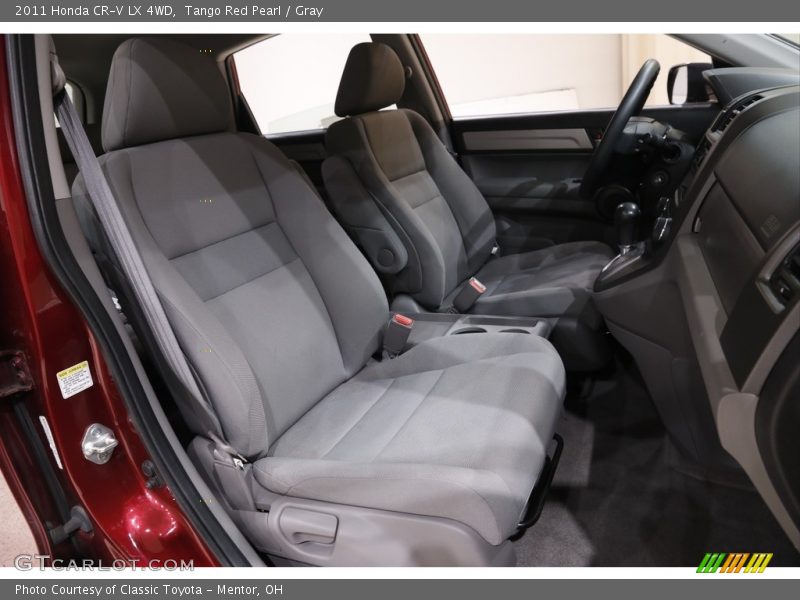 Tango Red Pearl / Gray 2011 Honda CR-V LX 4WD